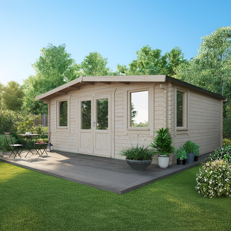 Express Power Classic Chalet Log Cabin 44mm