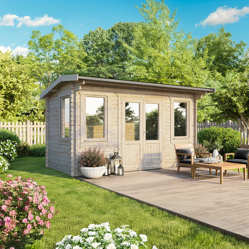 Express Power Classic Offset Apex Log Cabin