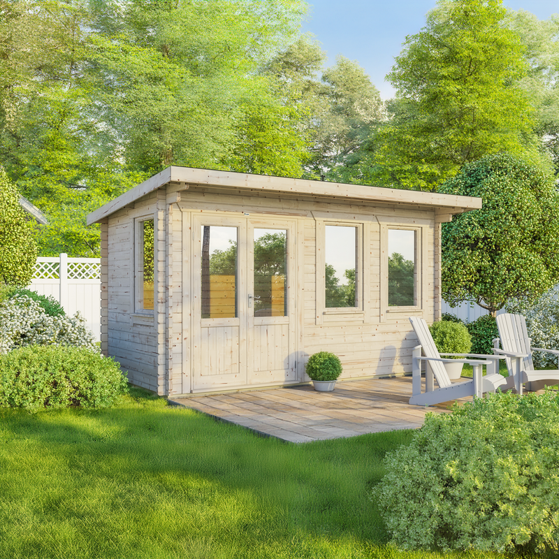 Express Power Classic Pent Log Cabin