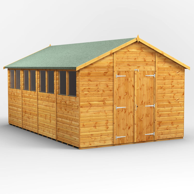 Extras | Double Door Option | Fast Delivery Power Premium Shiplap Apex Shed