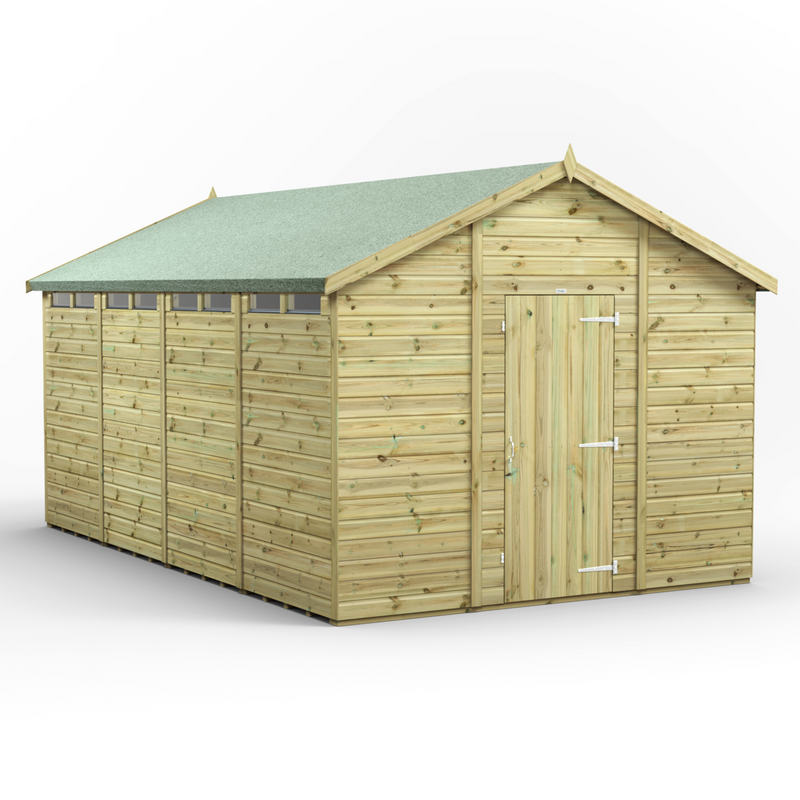 Fast Delivery Purewell Power Premium Security Shiplap Apex Shed