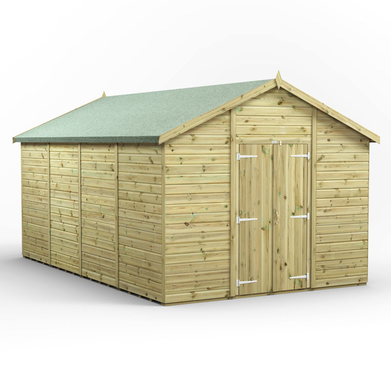 Extras | Double Door Option | Fast Delivery Power Premium Windowless Shiplap Apex Shed