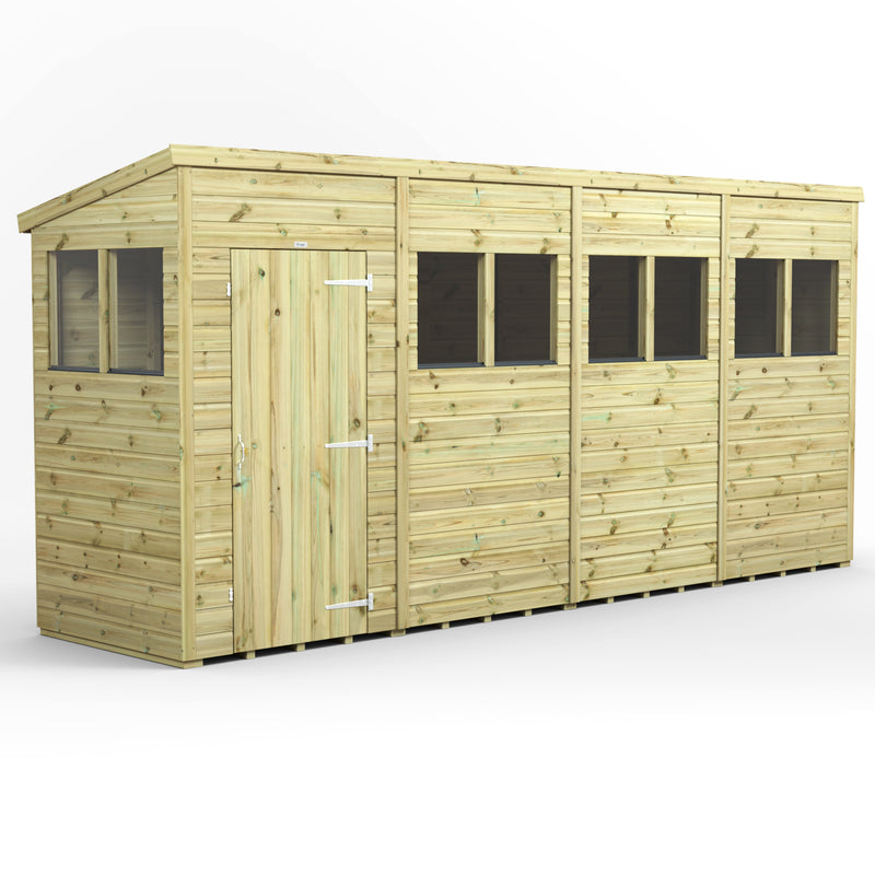 Fast Delivery Power Premium Shiplap Pent Shed