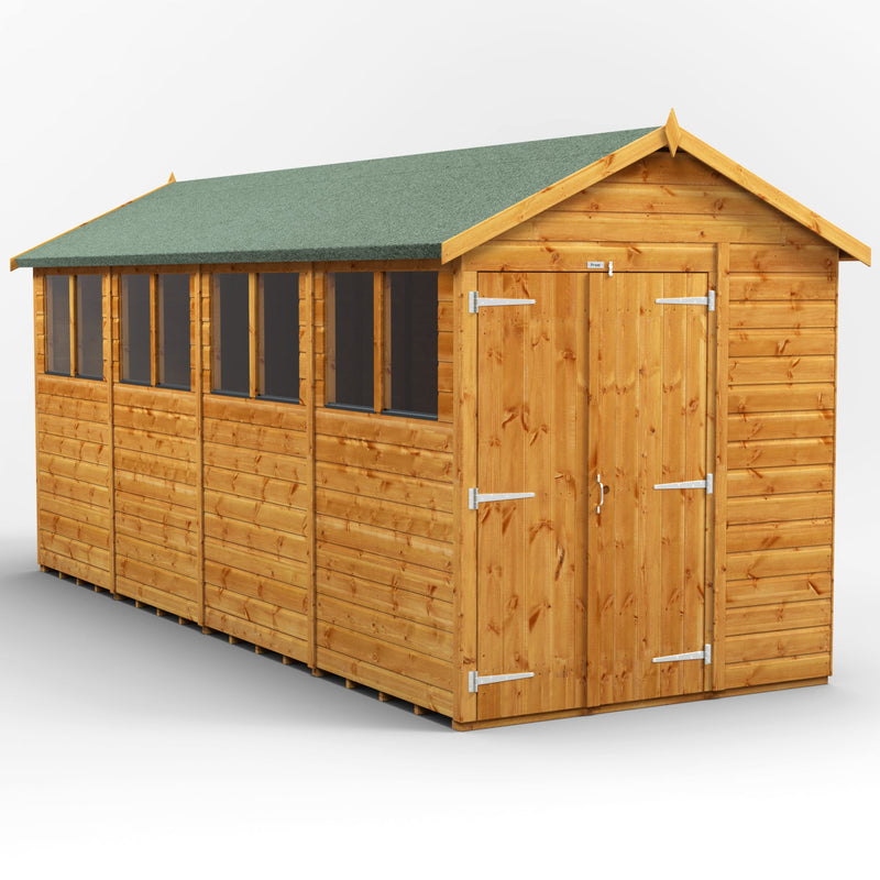 Extras | Double Door Option | Fast Delivery Power Premium Shiplap Apex Shed