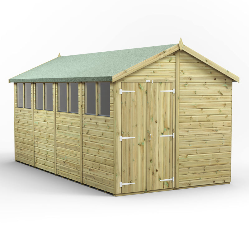 Extras | Double Door Option | Fast Delivery Power Premium Shiplap Apex Shed