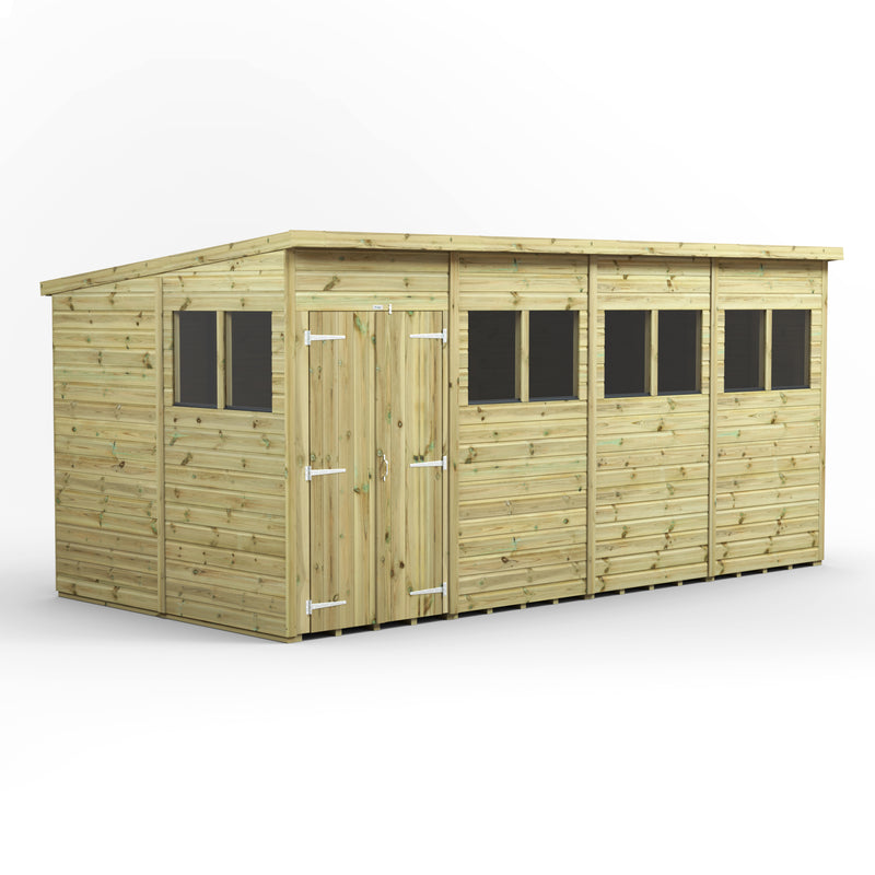 Extras | Double Door Option | Fast Delivery Power Premium Shiplap Pent Shed