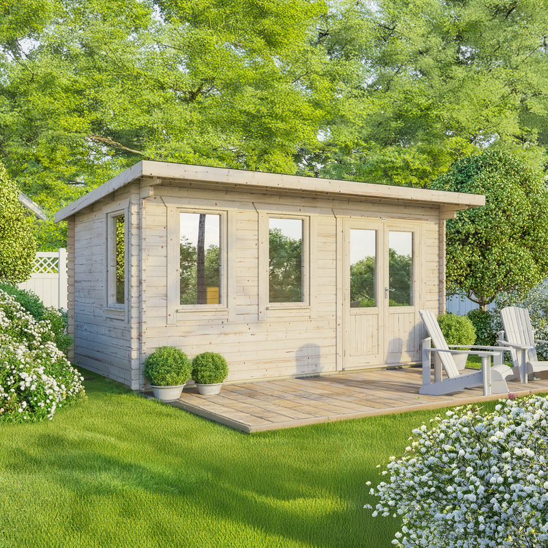 Express Power Classic Pent Log Cabin