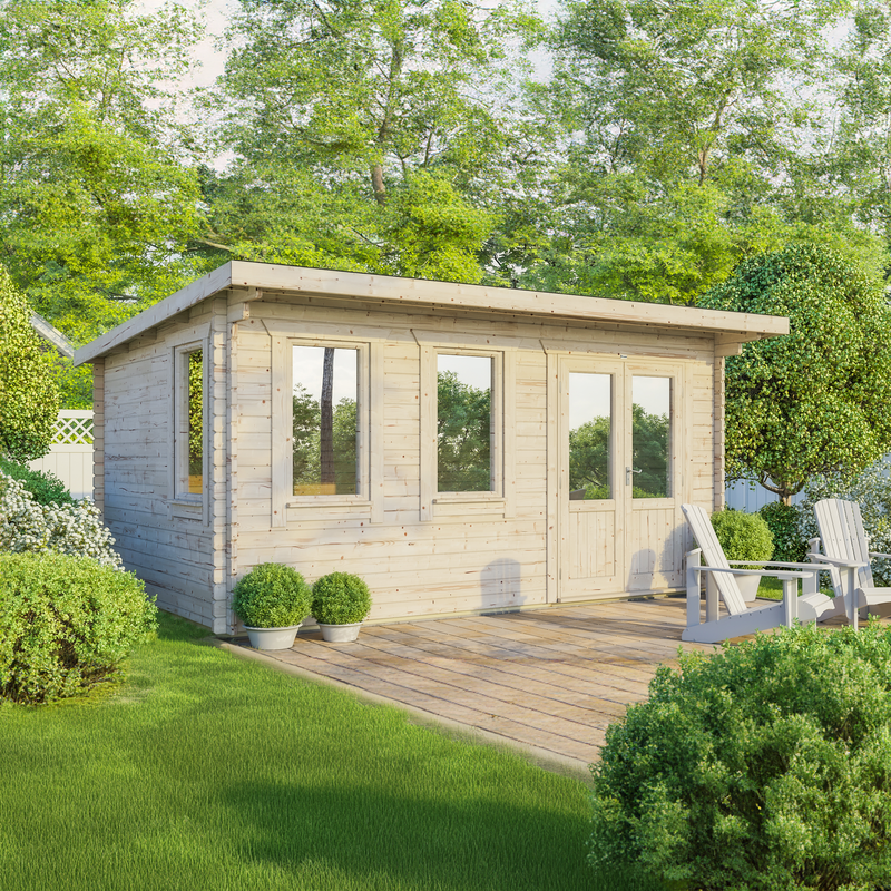 Express Power Classic Pent Log Cabin