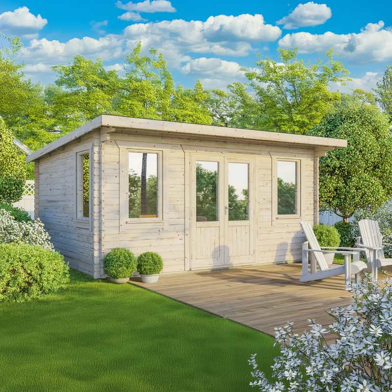 Express Power Classic Pent Log Cabin