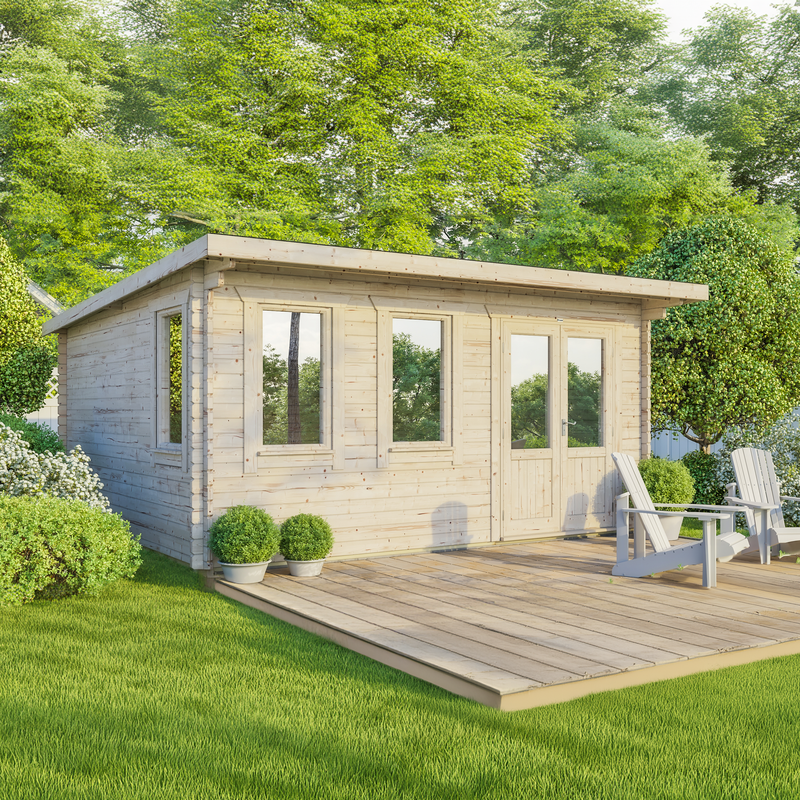 Express Power Classic Pent Log Cabin