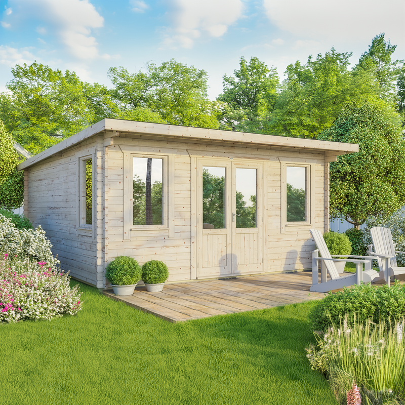 Express Power Classic Pent Log Cabin