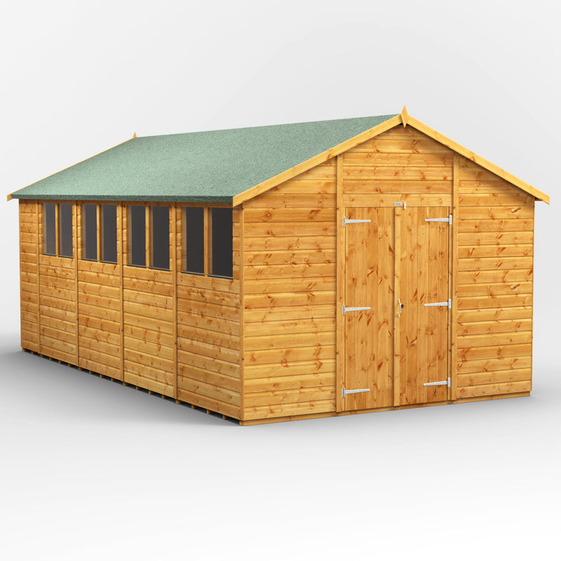 Extras | Double Door Option | Fast Delivery Power Premium Shiplap Apex Shed