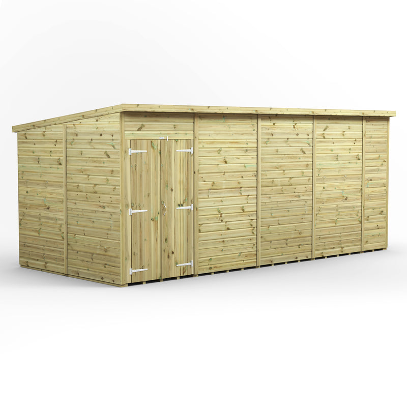 Extras | Double Door Option | Fast Delivery Power Premium Windowless Shiplap Pent Shed