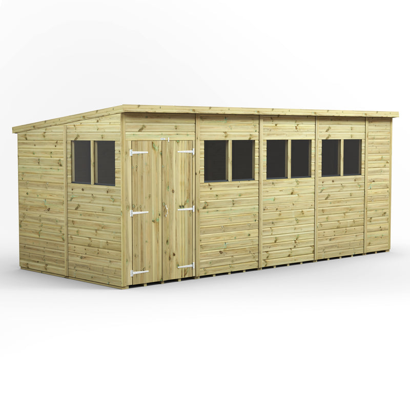 Extras | Double Door Option | Fast Delivery Power Premium Shiplap Pent Shed