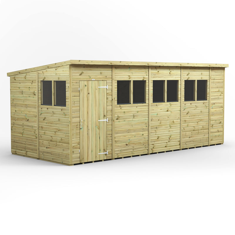 Fast Delivery Power Premium Shiplap Pent Shed