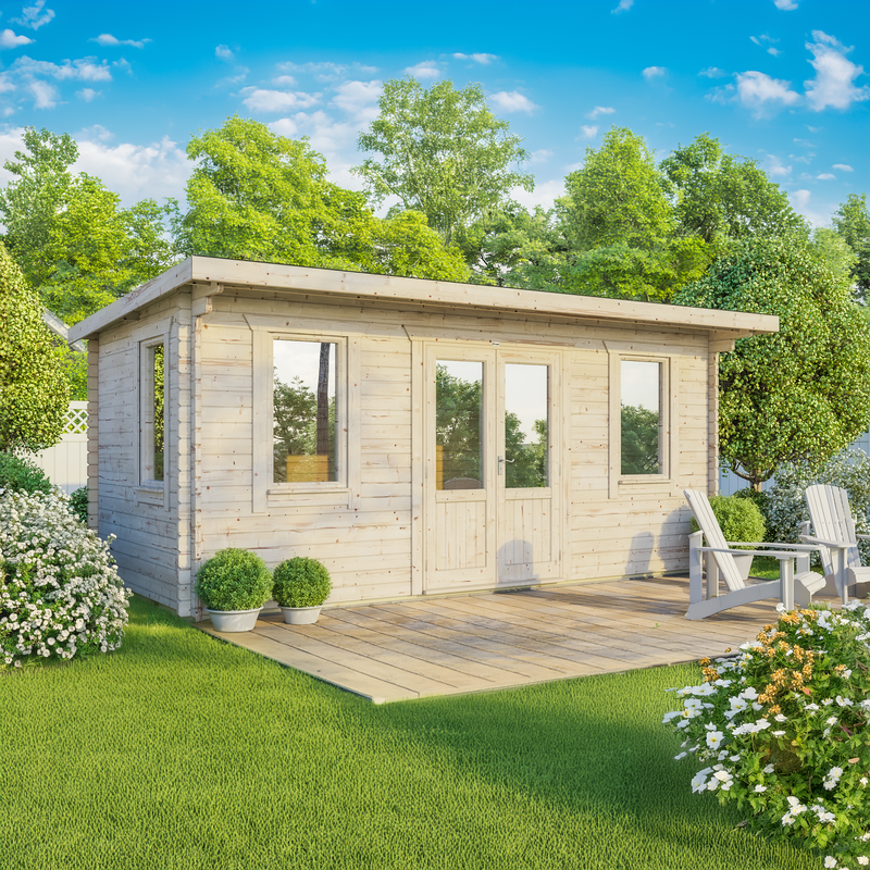 Express Power Classic Pent Log Cabin