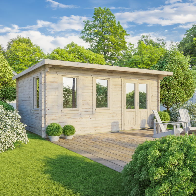 Express Power Classic Pent Log Cabin