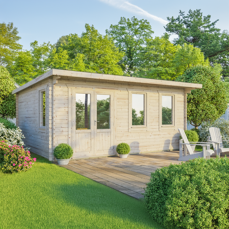 Express Power Classic Pent Log Cabin