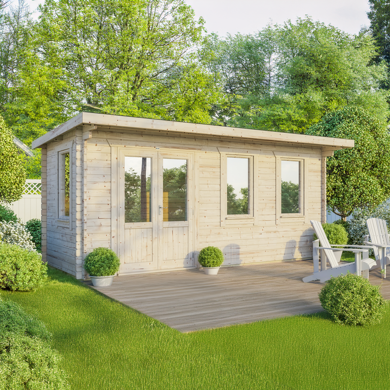 Power Apex Log Cabin | Offset Apex Cabin – Purewell Timber