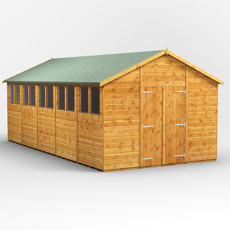 Extras | Double Door Option | Fast Delivery Power Premium Shiplap Apex Shed