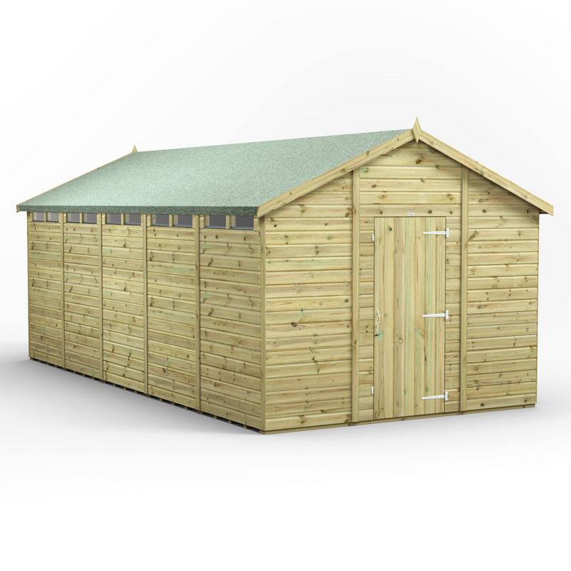 Fast Delivery Purewell Power Premium Security Shiplap Apex Shed