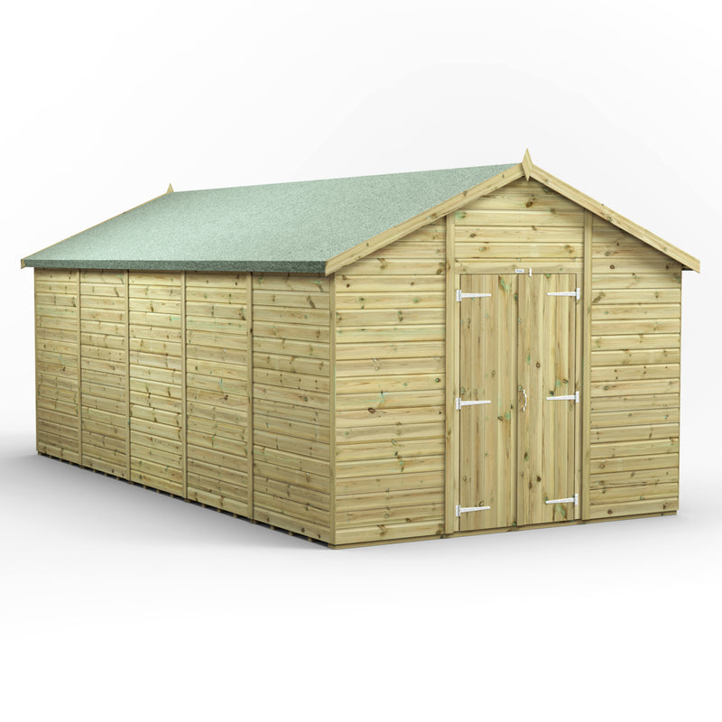 Extras | Double Door Option | Fast Delivery Power Premium Windowless Shiplap Apex Shed