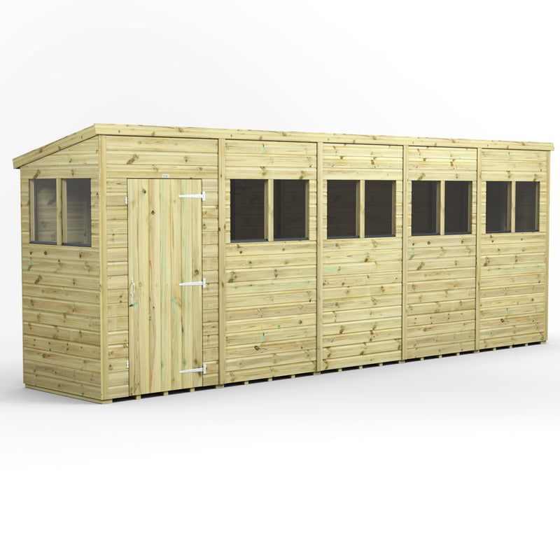 Fast Delivery Power Premium Shiplap Pent Shed