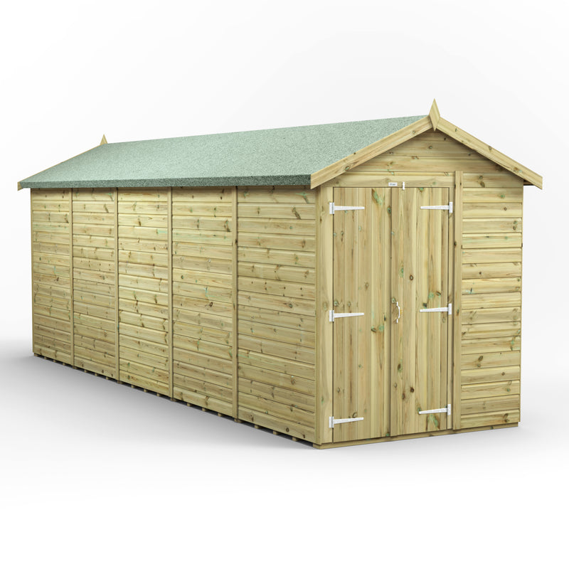 Extras | Double Door Option | Fast Delivery Power Premium Windowless Shiplap Apex Shed