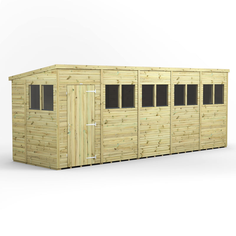 Fast Delivery Power Premium Shiplap Pent Shed