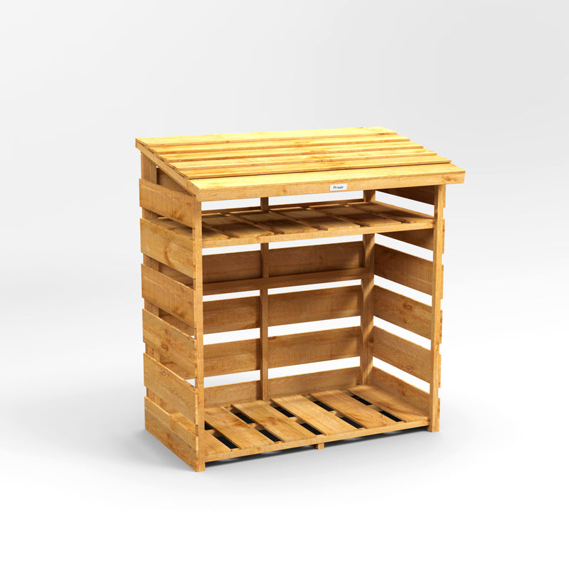 Extra | Kindling Shelf | The Fast Delivery Overlap Power Pent Log Store