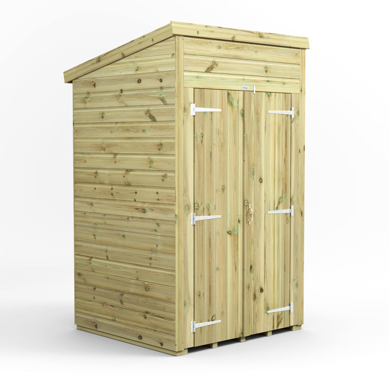 Extras | Double Door Option | Fast Delivery Power Premium Windowless Shiplap Pent Shed