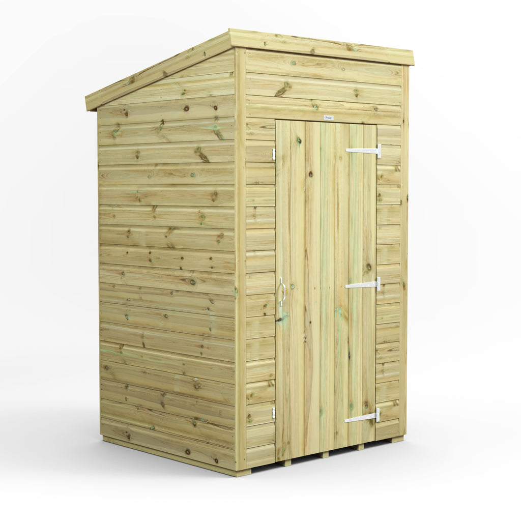 Fast Delivery Power Premium Windowless Shiplap Pent Shed