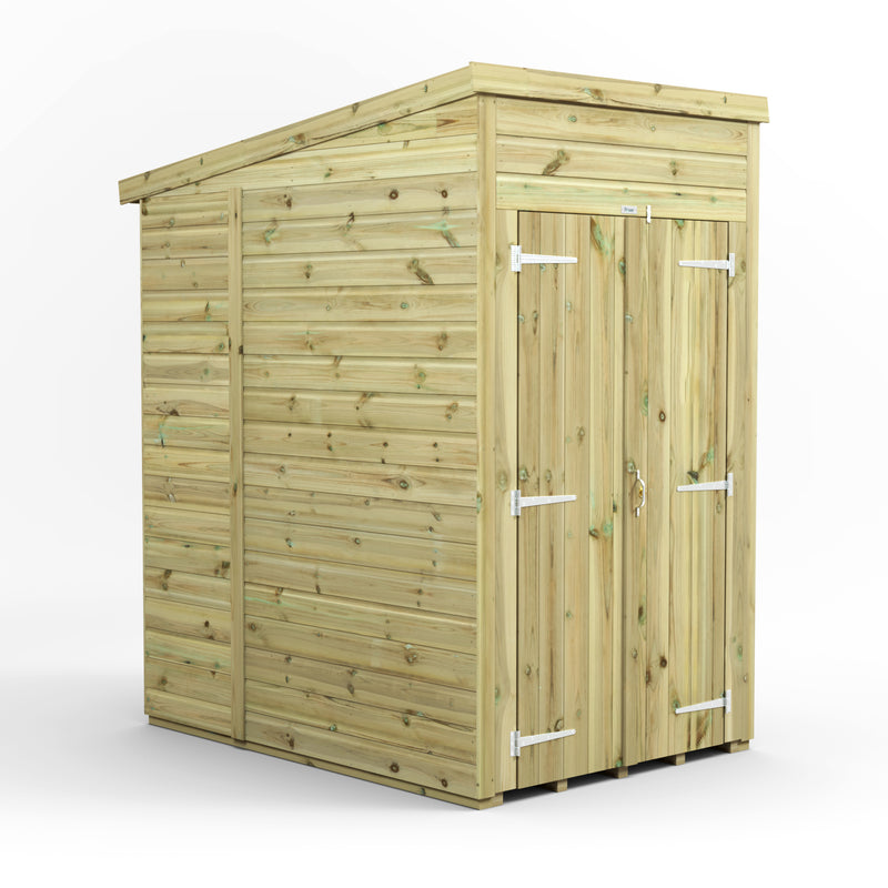 Extras | Double Door Option | Fast Delivery Power Premium Windowless Shiplap Pent Shed