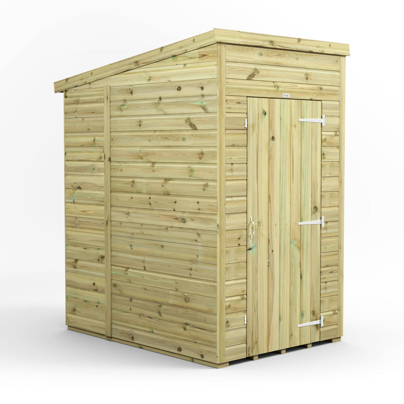 Fast Delivery Power Premium Windowless Shiplap Pent Shed