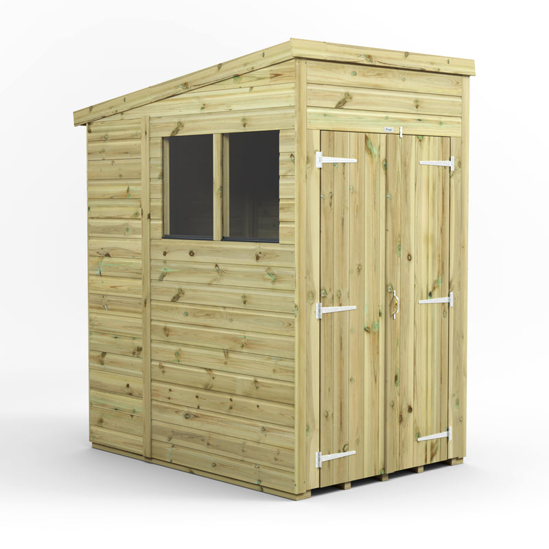 Extras | Double Door Option | Fast Delivery Power Premium Shiplap Pent Shed