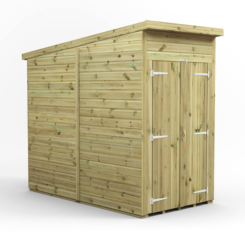 Extras | Double Door Option | Fast Delivery Power Premium Windowless Shiplap Pent Shed