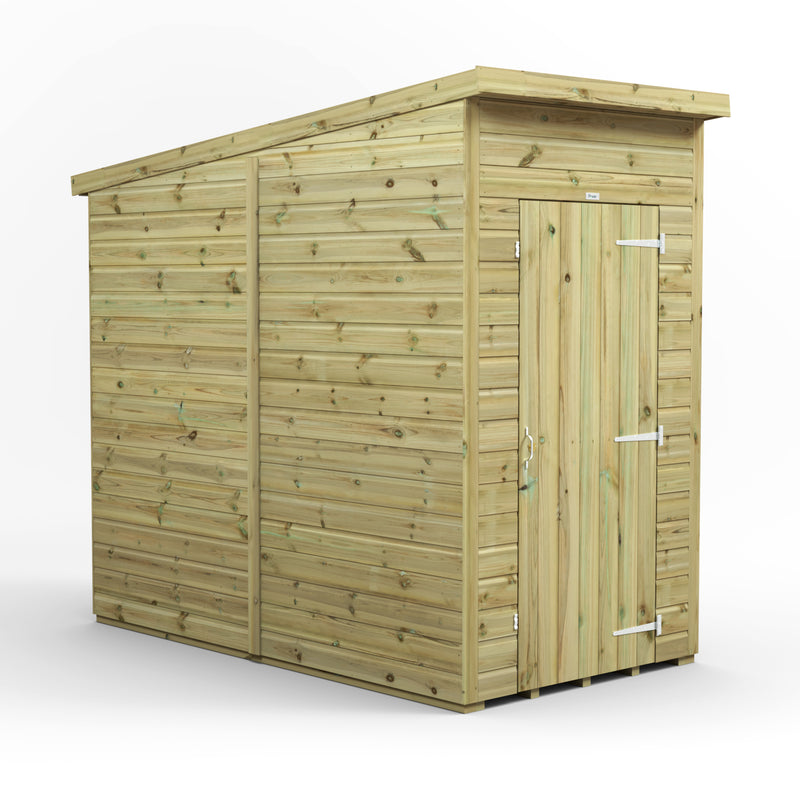 Fast Delivery Power Premium Windowless Shiplap Pent Shed