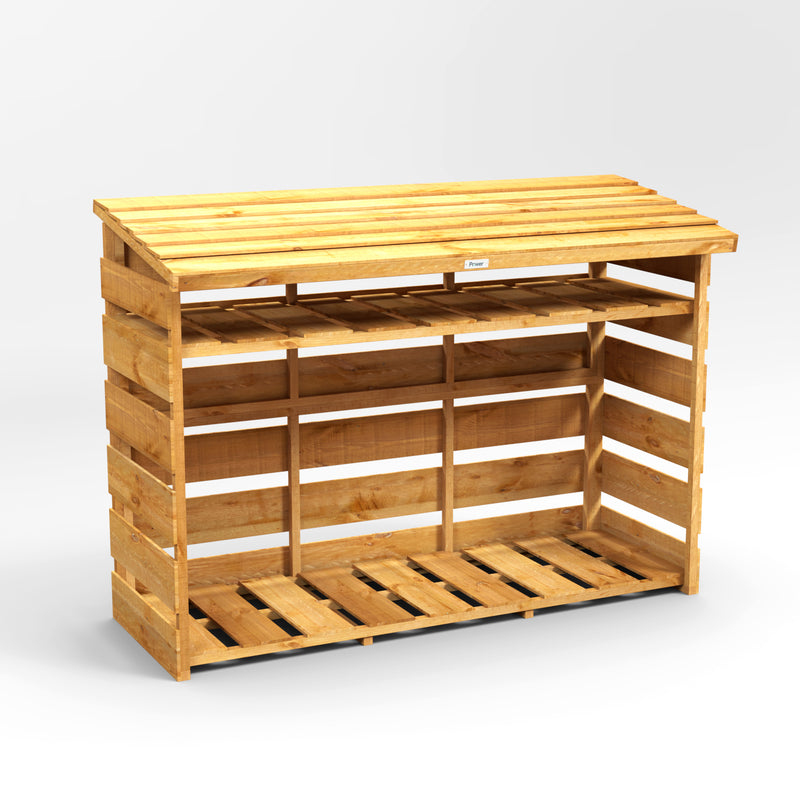 Extra | Kindling Shelf | The Fast Delivery Overlap Power Pent Log Store