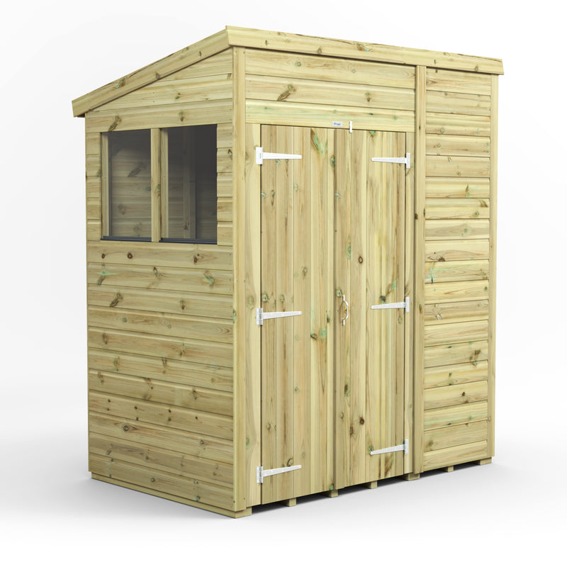 Extras | Double Door Option | Fast Delivery Power Premium Shiplap Pent Shed