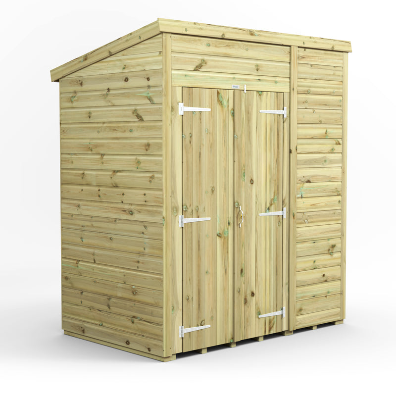 Extras | Double Door Option | Fast Delivery Power Premium Windowless Shiplap Pent Shed