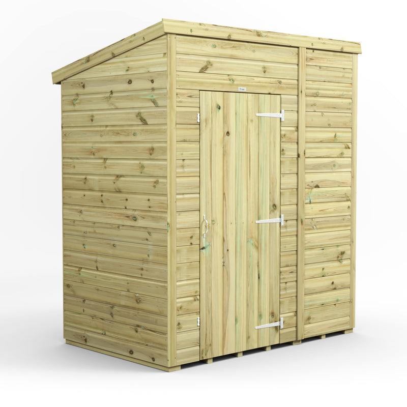 Fast Delivery Power Premium Windowless Shiplap Pent Shed