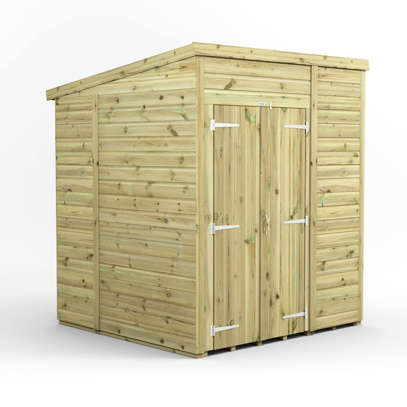 Extras | Double Door Option | Fast Delivery Power Premium Windowless Shiplap Pent Shed