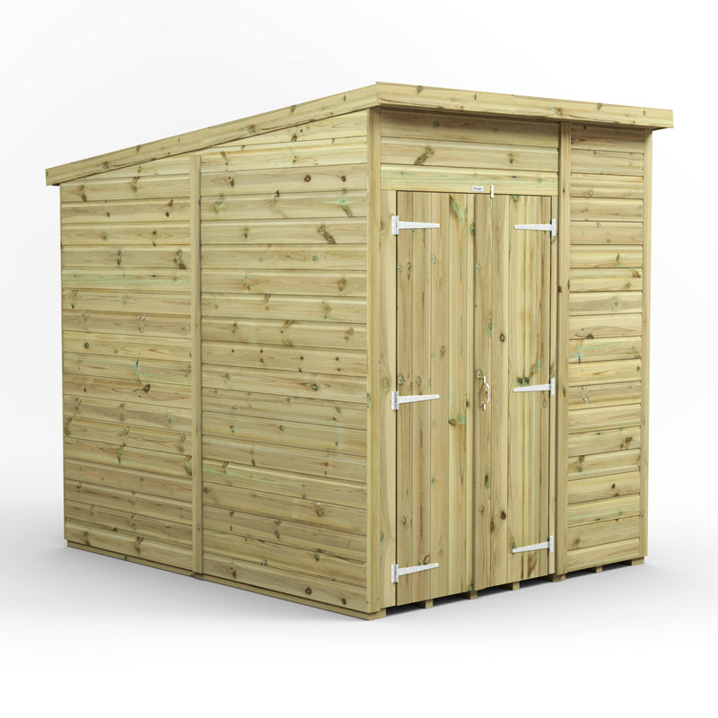 Extras | Double Door Option | Fast Delivery Power Premium Windowless Shiplap Pent Shed