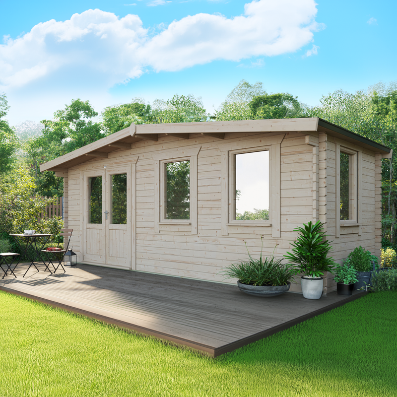 Express Power Classic Chalet Log Cabin 44mm