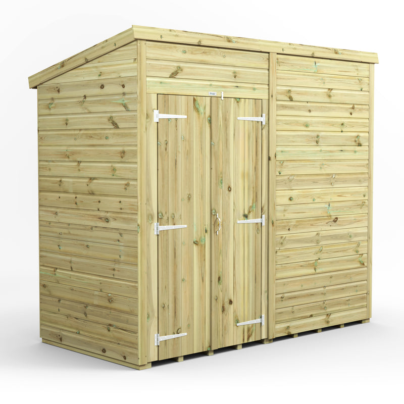 Extras | Double Door Option | Fast Delivery Power Premium Windowless Shiplap Pent Shed