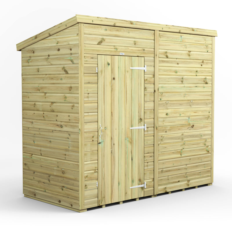 Fast Delivery Power Premium Windowless Shiplap Pent Shed