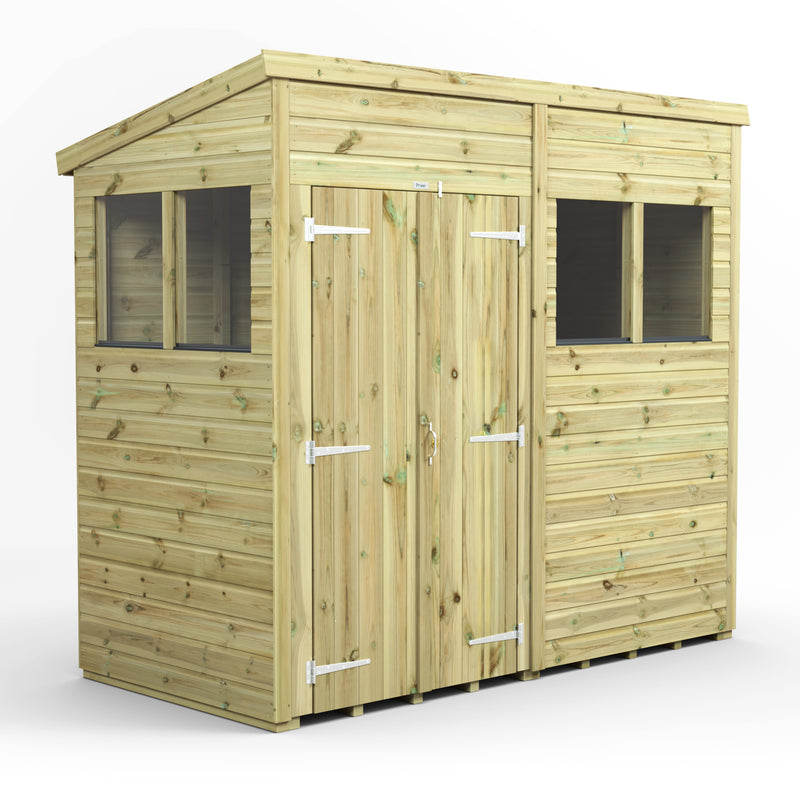 Extras | Double Door Option | Fast Delivery Power Premium Shiplap Pent Shed