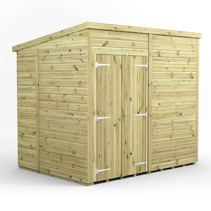 Extras | Double Door Option | Fast Delivery Power Premium Windowless Shiplap Pent Shed