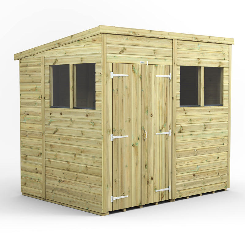 Extras | Double Door Option | Fast Delivery Power Premium Shiplap Pent Shed