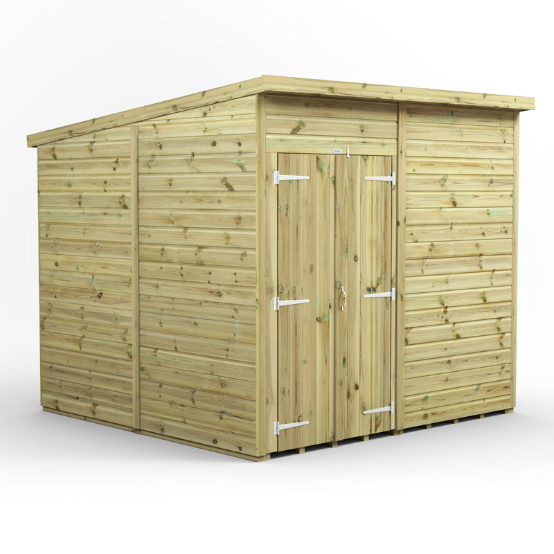 Extras | Double Door Option | Fast Delivery Power Premium Windowless Shiplap Pent Shed